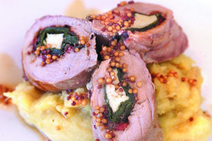 Stuffed Pork Fillet With Old English Pub Mustard